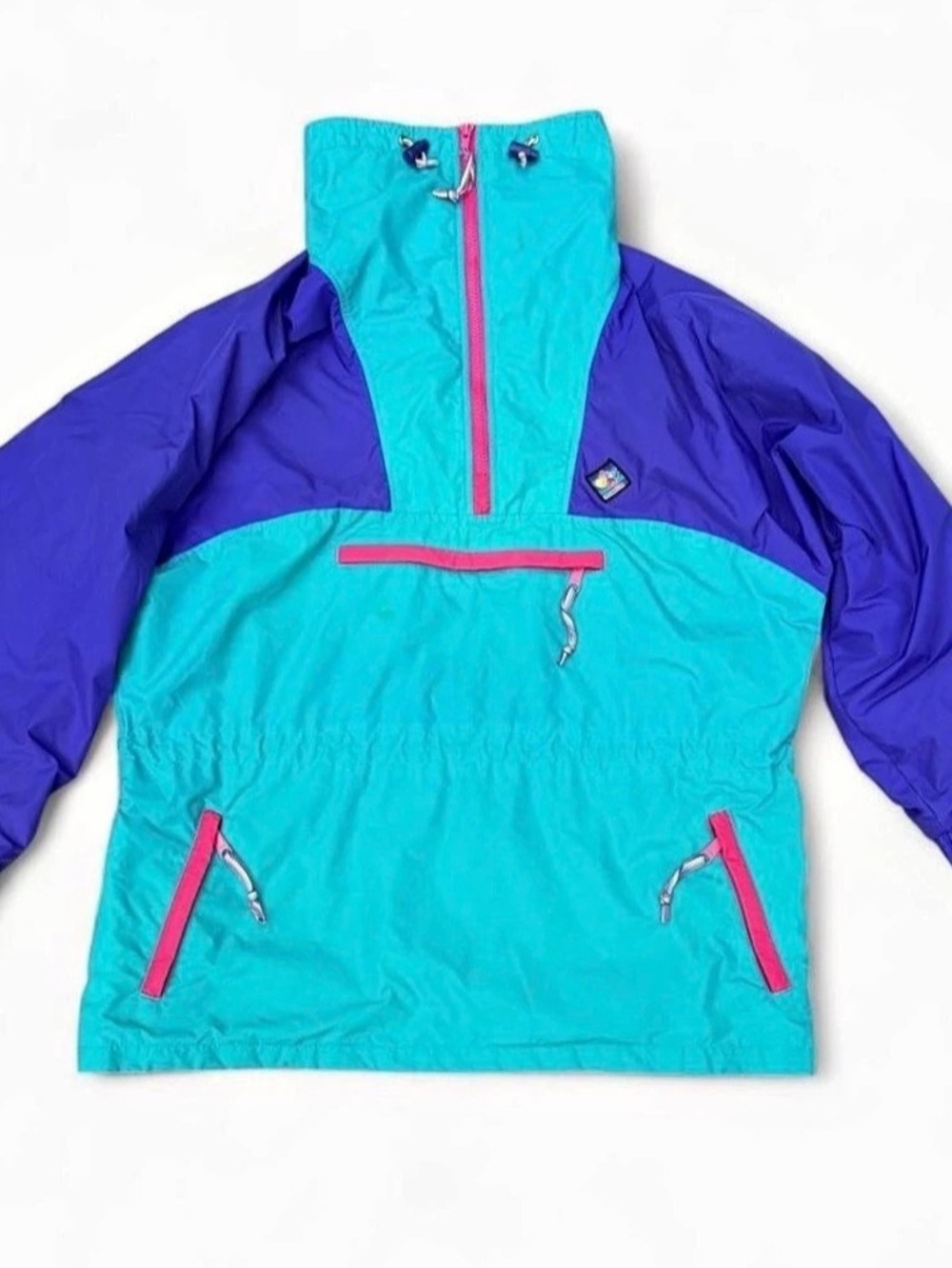 Authentic 90s vintage Woolrich Woman "Summit Gear" colorblock anorak jacket